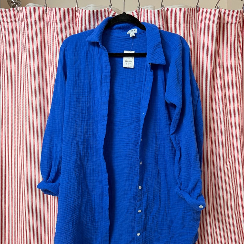 Blue Button-Up Shirt